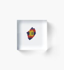 Messi 10 Barça Acrylic Block