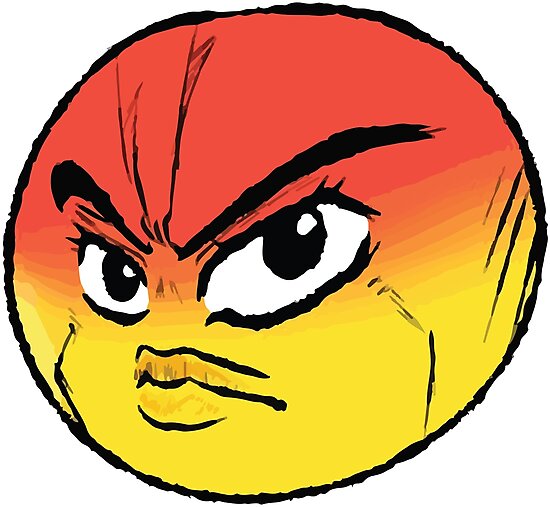 Angry Jojo Emoji Photographic Print By Eggowaffles Redbubble - vinegar doppio roblox