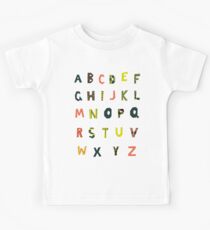 english alphabet Kids Tee