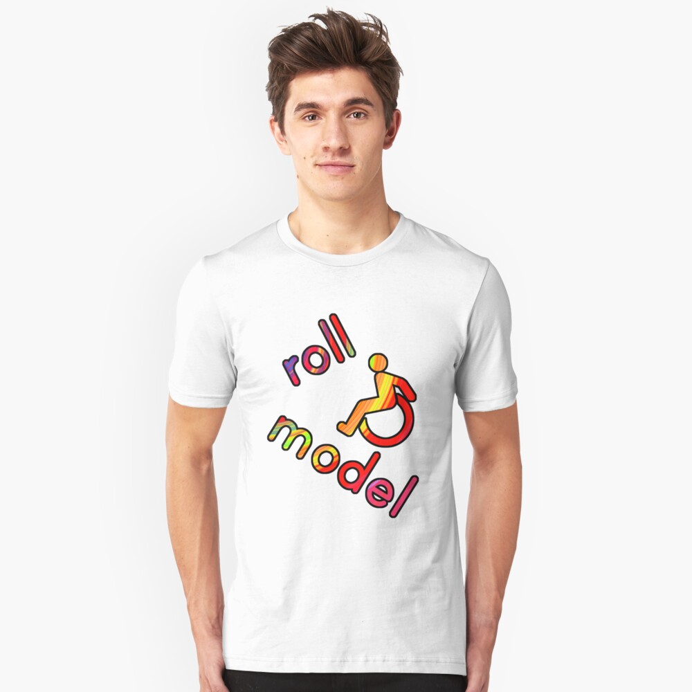 Roll Model - Disability Tees - in bright colours Slim Fit T-Shirt