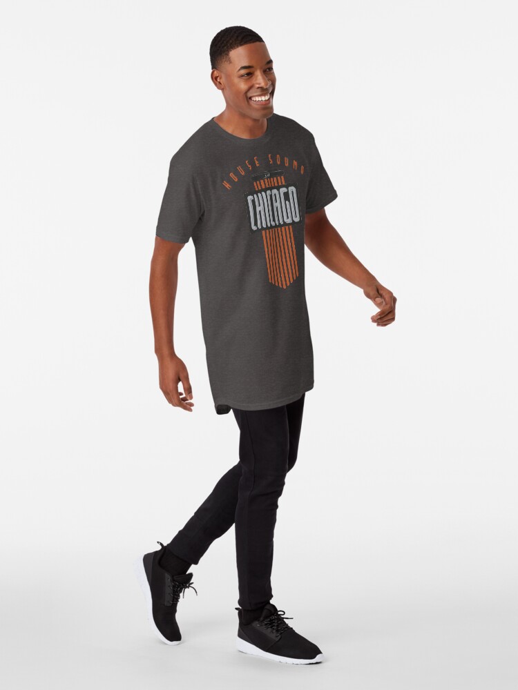 Alternate view of House Sound Of Chicago (one) Long T-Shirt