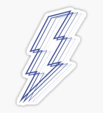 Blue Lightning Sticker