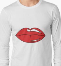 Üppige Lippen Langarmshirt