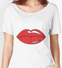 Üppige Lippen Baggyfit T-Shirt