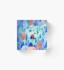 Der Wald Acrylblock