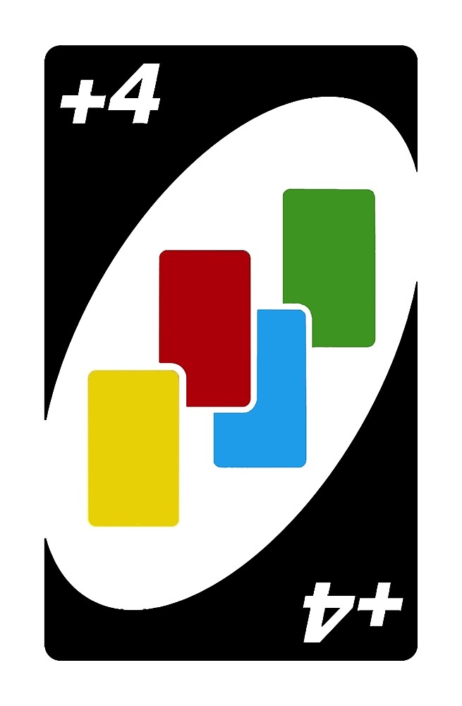 Png plus 4 uno card