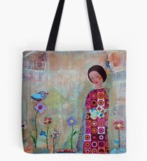 Frauen im Garten Tote Bag