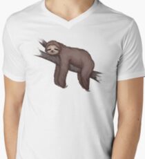 Sleepy Sloth Men's V-Neck T-Shirt
