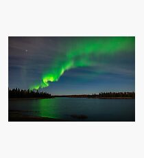 Aurora Reflection on the Lake Photographic Print