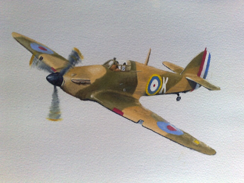 "Hawker Hurricane WWII Fighter Plane" by Ian Morton Redbubble