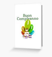 Alles Gute zum Geburtstag auf Italienisch - Buon Compleanno Grußkarte