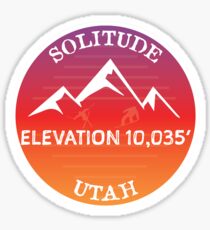 Einsamkeit Ski Snowboard Resort Utah Aufkleber Sticker