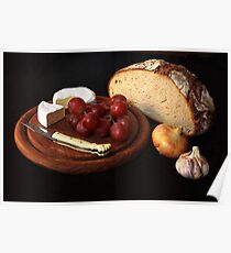 bread and cheese Poster