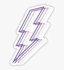 Purple Lightning Sticker
