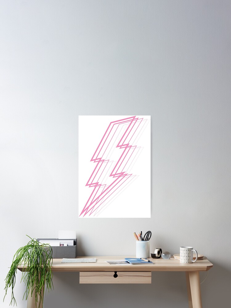 Alternate view of Pink Lightning Poster