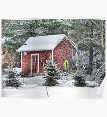 Little Red Garden Shed Poster
