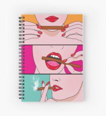 Cuaderno de espiral señora de malas hierbas