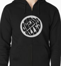 Sudadera con capucha y cremallera callejón del océano