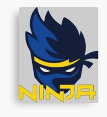 ninja logo canvas print - fortnite merchandise