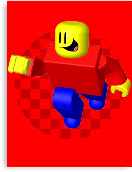 Lienzo Roblox Retro Lego Man De Y3sbrolol Redbubble - lienzos roblox juego redbubble