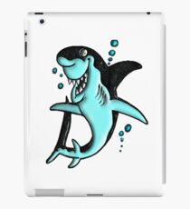 ©DA Cartoon Shark BW iPad Case/Skin