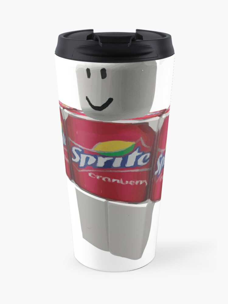 Sprite Cranberry Roblox Guy Travel Mug - sprite cranberry roblox guy scarf