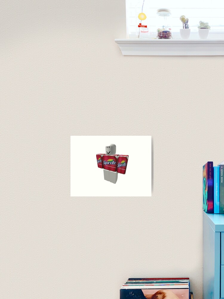 Sprite Cranberry Roblox Guy Art Print By Eggowaffles Redbubble - sprite cranberry top roblox