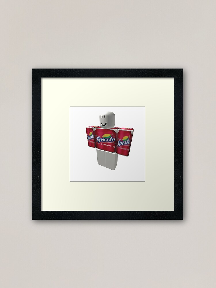 Sprite Cranberry Roblox Guy Framed Art Print By Eggowaffles - sprite cranberry roblox guy floor pillow by eggowaffles