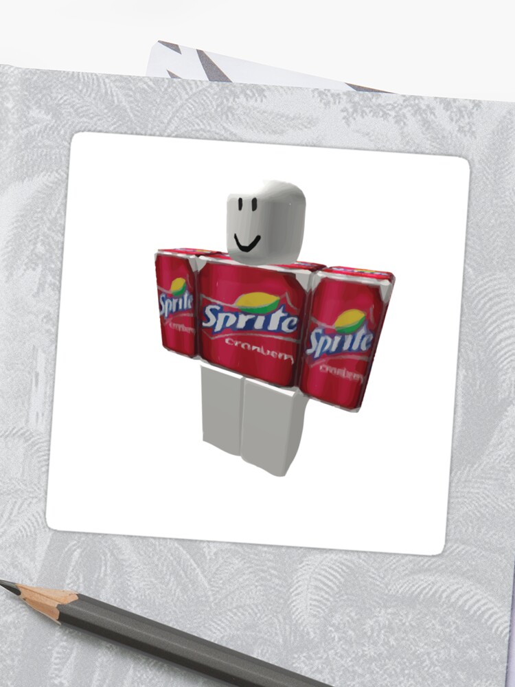 Sprite Cranberry Roblox Guy Sticker - sprite cranberry roblox guy scarf