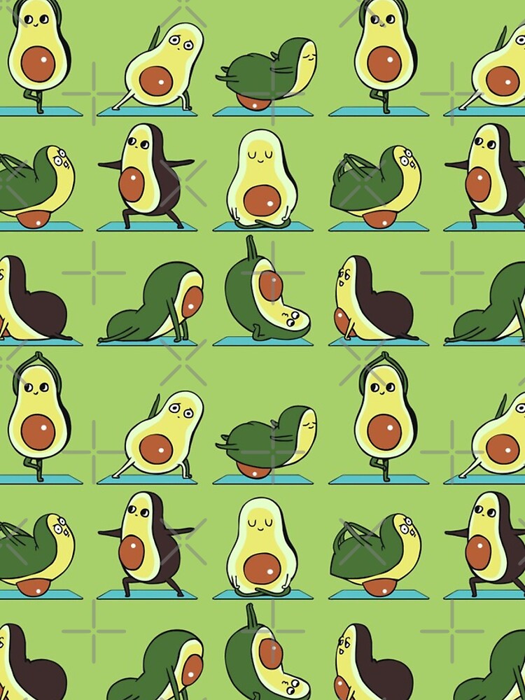 Avocado Yoga by Huebucket