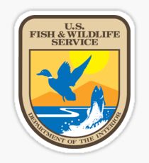 US Fish and Wildlife Service - Department of Interior Crest Sticker