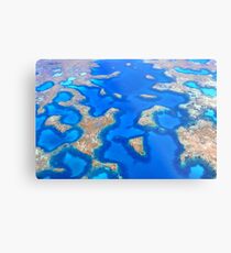 Aerial Abrolhos Metal Print