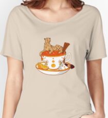 Orangen- und Zimttee Loose Fit T-Shirt