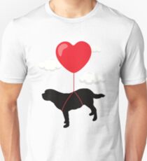 Saint Bernard Valentine's Day T Shirt Gift for Dog Owner Unisex T-Shirt