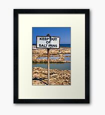 Precious Salt Framed Print