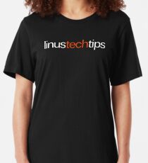 Linus Tech Tips Logo Slim Fit T-Shirt
