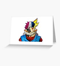 Ursprünglicher Anime Character Mashup Grußkarte