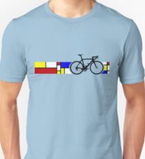 Bike Stripes Mondrian Unisex T-Shirt