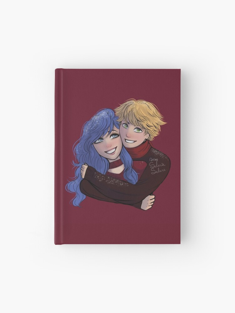 Miraculous Ladybug And Chat Noir Adrien And Marinette Christmas Hardcover Journal
