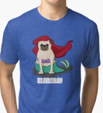 The Little Mer-Pug Tri-blend T-Shirt