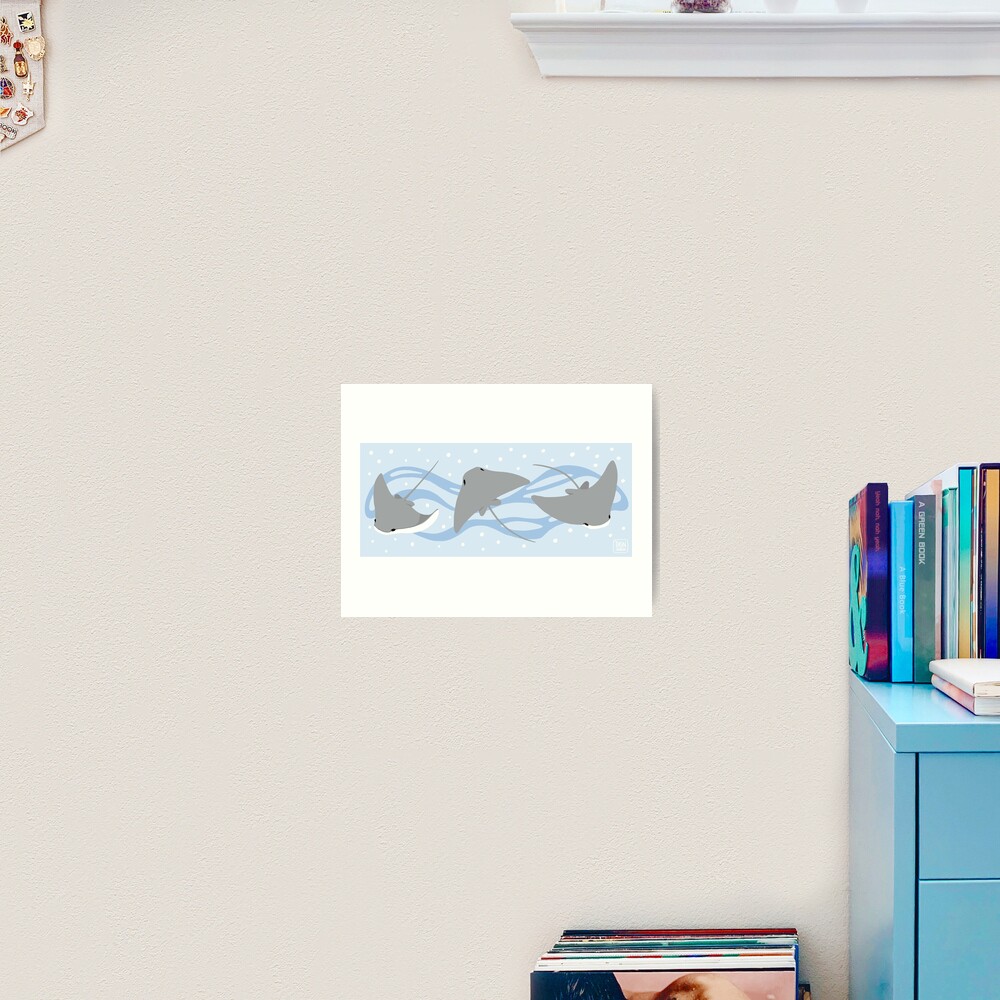 Stingrays - Cownose Ray - Sticker Pack Art Print