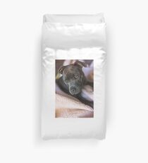 Pure Blue Staffy Duvet Cover