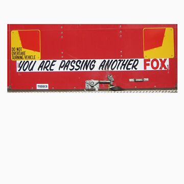 You are Passing another Fox | Sticker