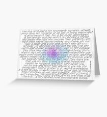 Love Is A Word (two) © Vicki Ferrari Cards Greeting Card
