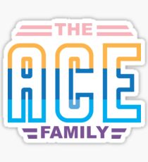 The Ace Family Retro Shirt Sticker