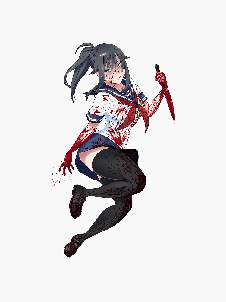 Yandere Simulator Stickers Redbubble - muja kina nurse yandere simulator rival roblox