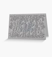Love Is A Word (five) © Vicki Ferrari Cards Greeting Card