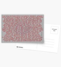 Love Is A Word (four) © Vicki Ferrari Cards Postcards