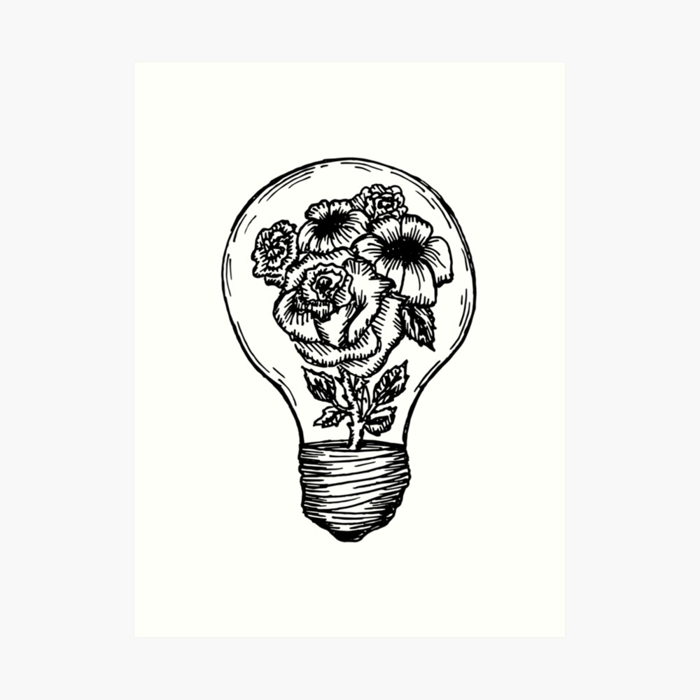 Drawing Light Bulb Artwork