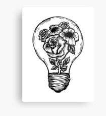 flower lightbulb Metal Print